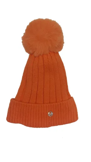 ACRYLIC RIBBED POM POM HAT AW23-RMD-53