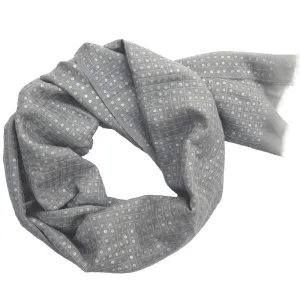 Ash Grey Mesh Window Cashmere Scarf