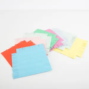 Assorted Bright Large Napkins (x 16)