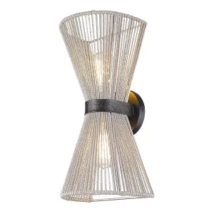 Avon 2 Light Wall Sconce in Matte Black