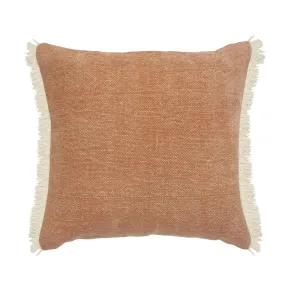 Caramel Coated Fringed ��LR07527 Throw Pillow