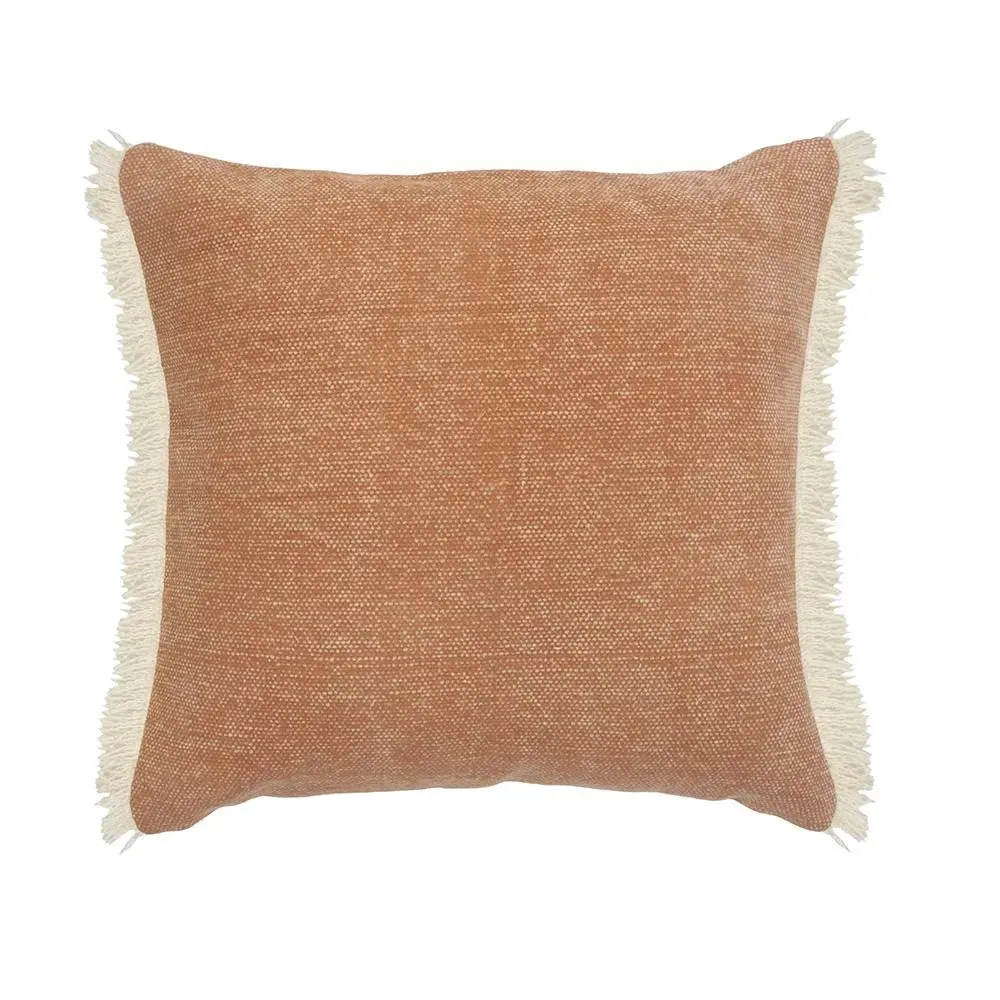 Caramel Coated Fringed ��LR07527 Throw Pillow