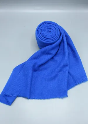 Cobalt Blue Pure Pashmina Shawl