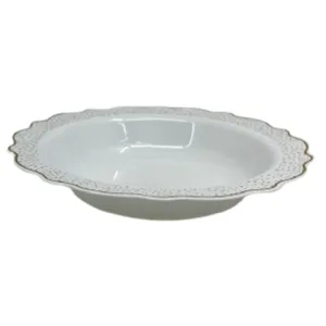 Confetti Collections Soup Bowls White Gold 12 oz