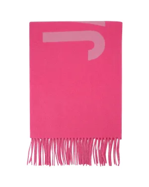 Elegant Pink Wool Scarf by Jacquemus