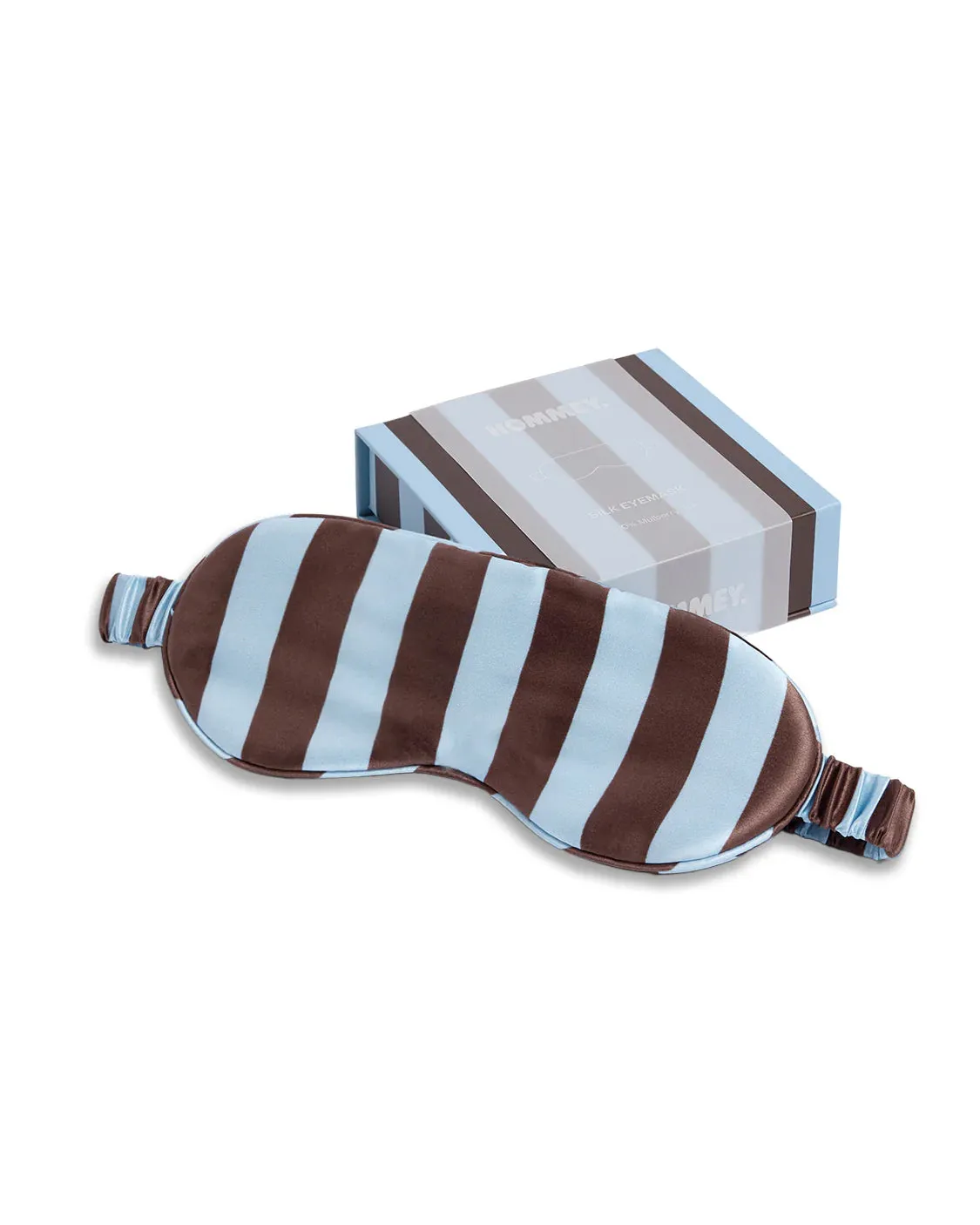 Hommey Silk Eyemask - Iced Chocolate Stripes