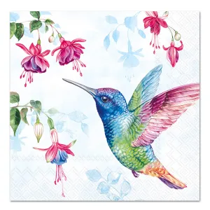 Hummingbird Rainbow Paper Luncheon Napkins