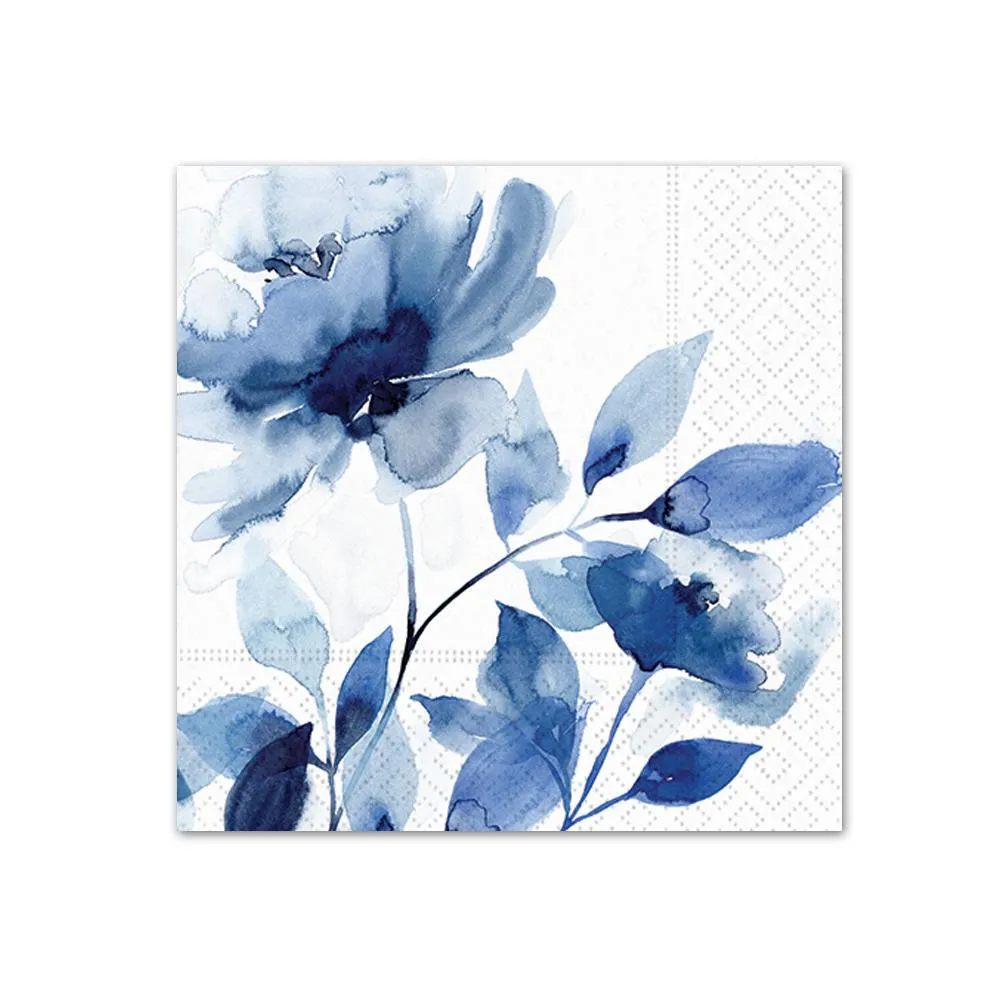 Indigo Garden Paper Beverage Napkins