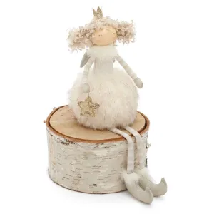 Ivory Sitting Fairy With Crown