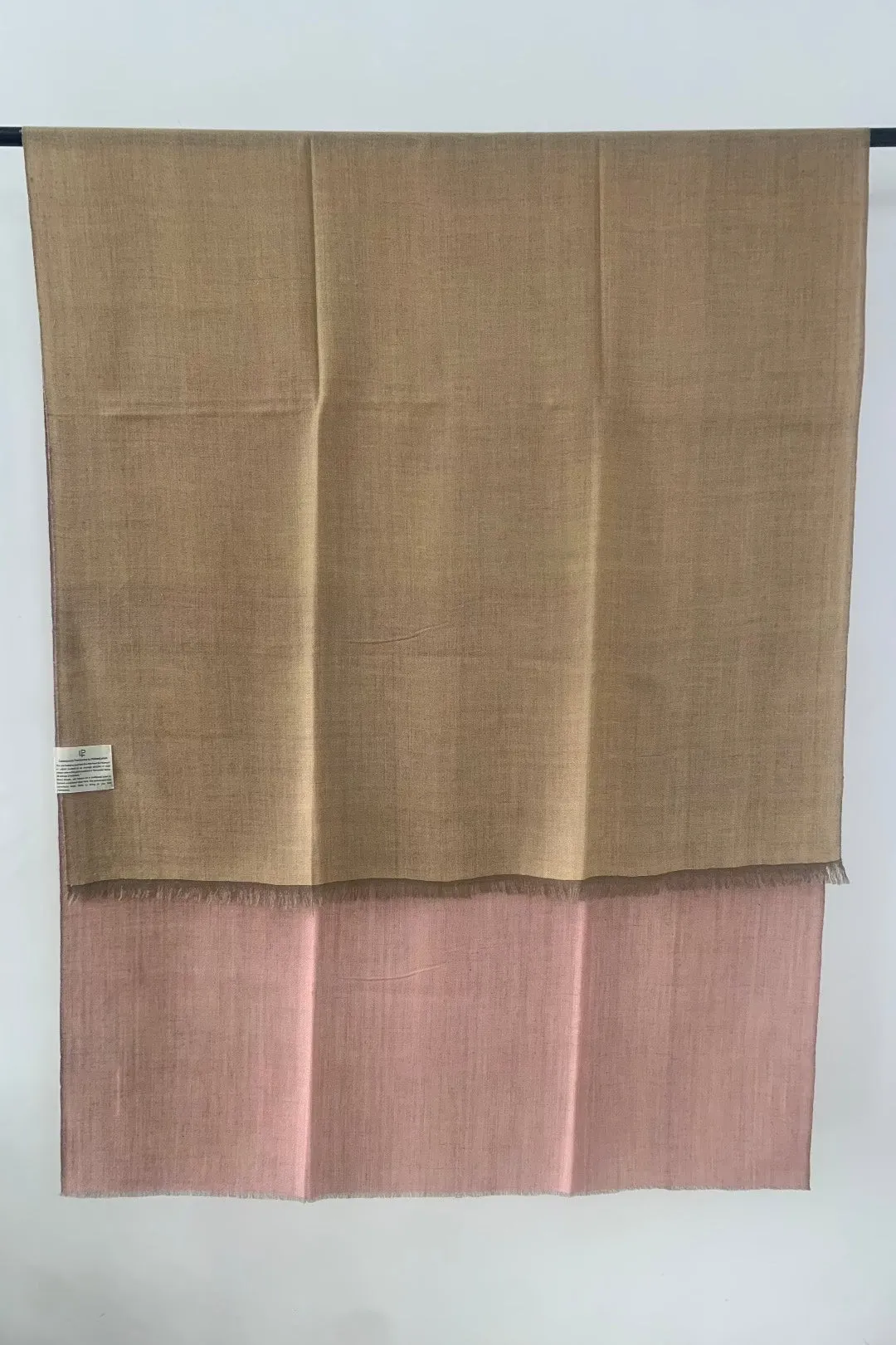 Navvya Taos Taupe And Mauvelous Cashmere Shawl