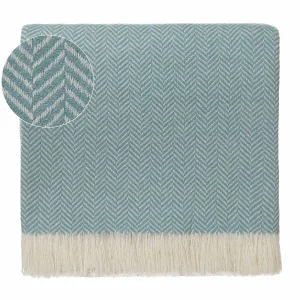 Nerva Cashmere Blanket [Mint/Cream]