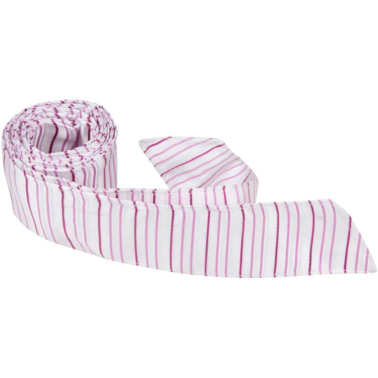 P2 - White/Multi Pink Stripe - Standard Width