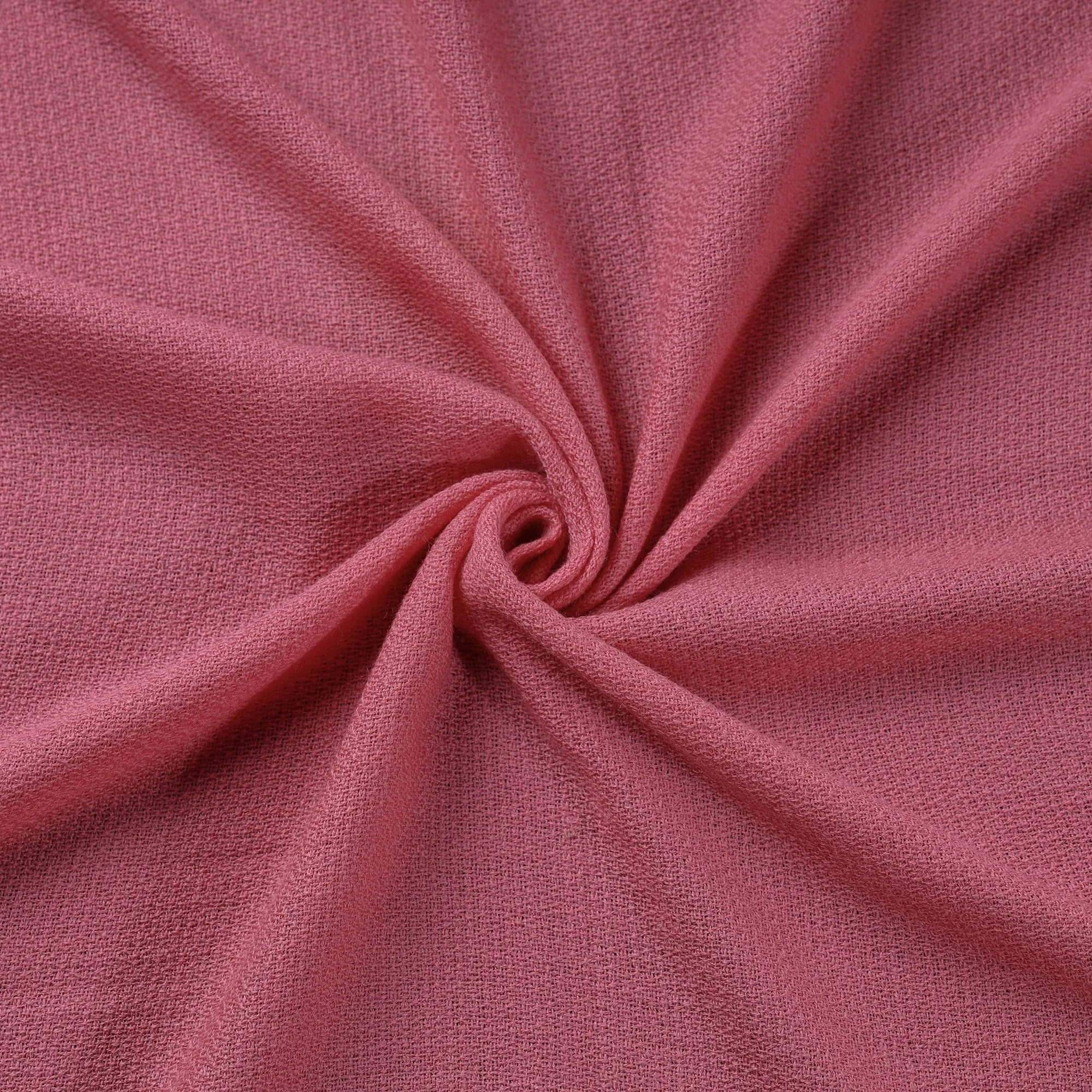 Pink - Kumaun Handwoven Pure Merino Woolen Fabric 03