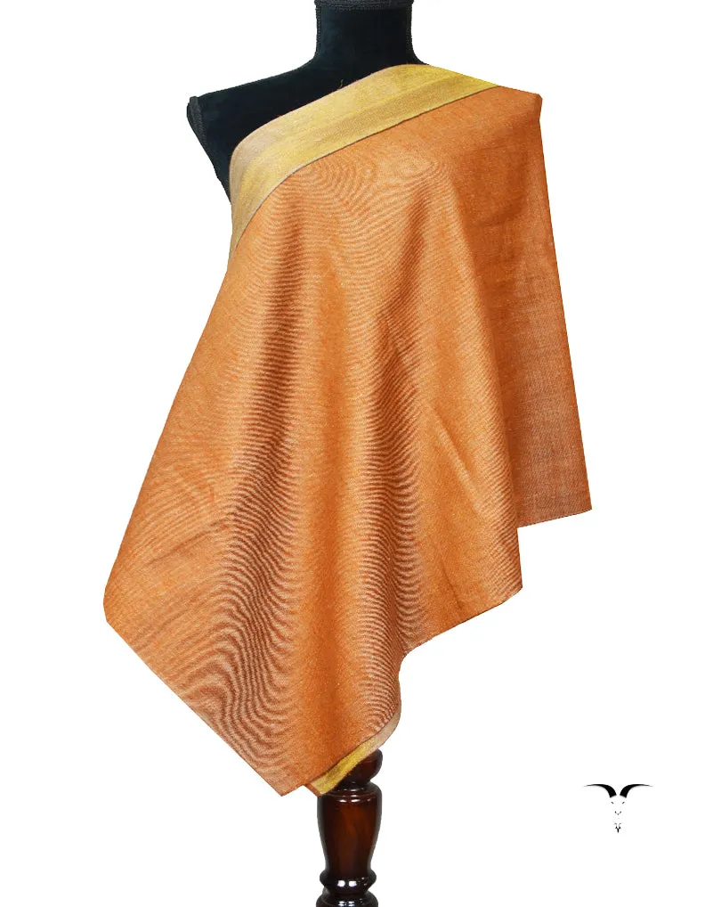 Rust Zari Reversible Pashmina Stole 8025