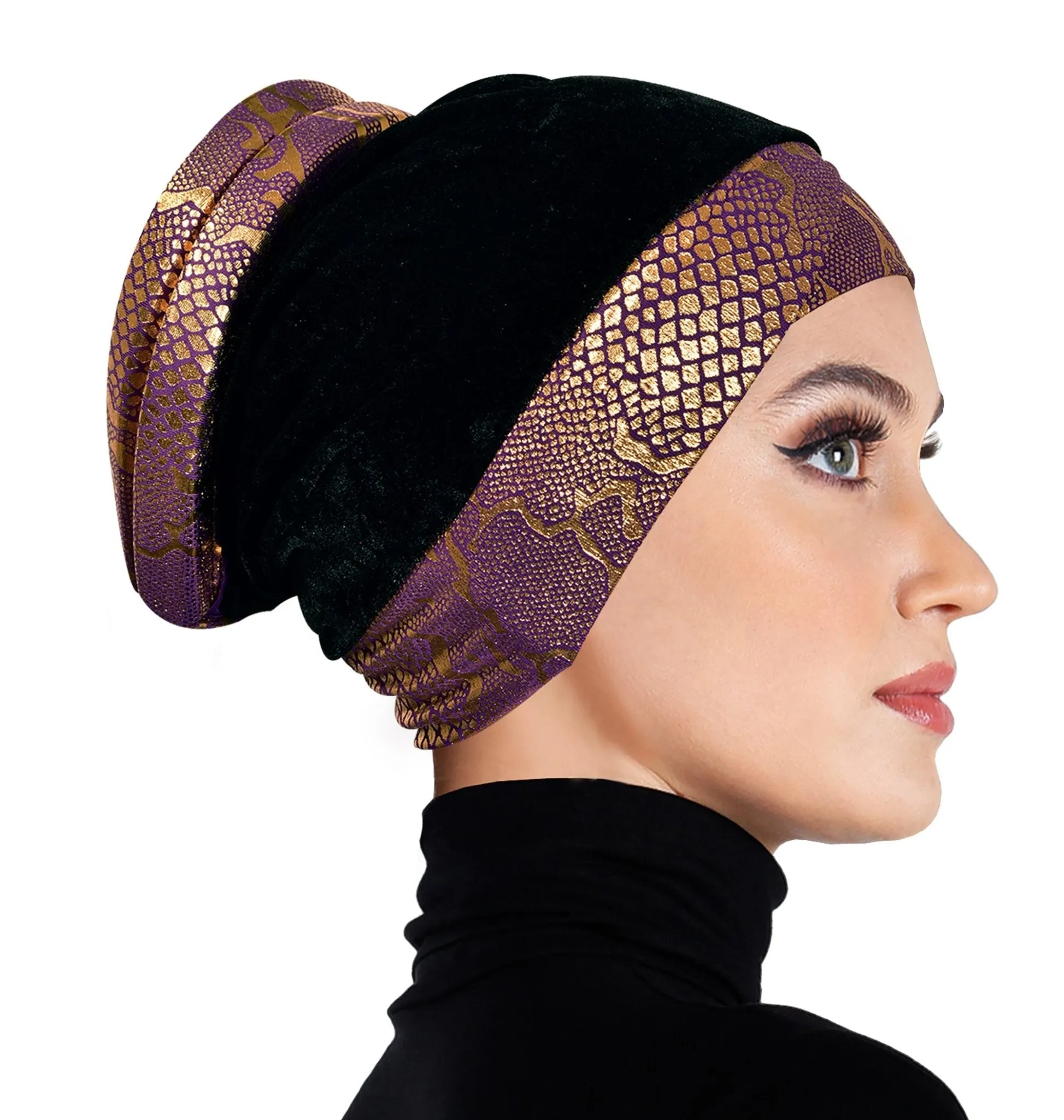 SMALL SIZE Wholesale Set of 6  Venetian Turban Hijab Caps