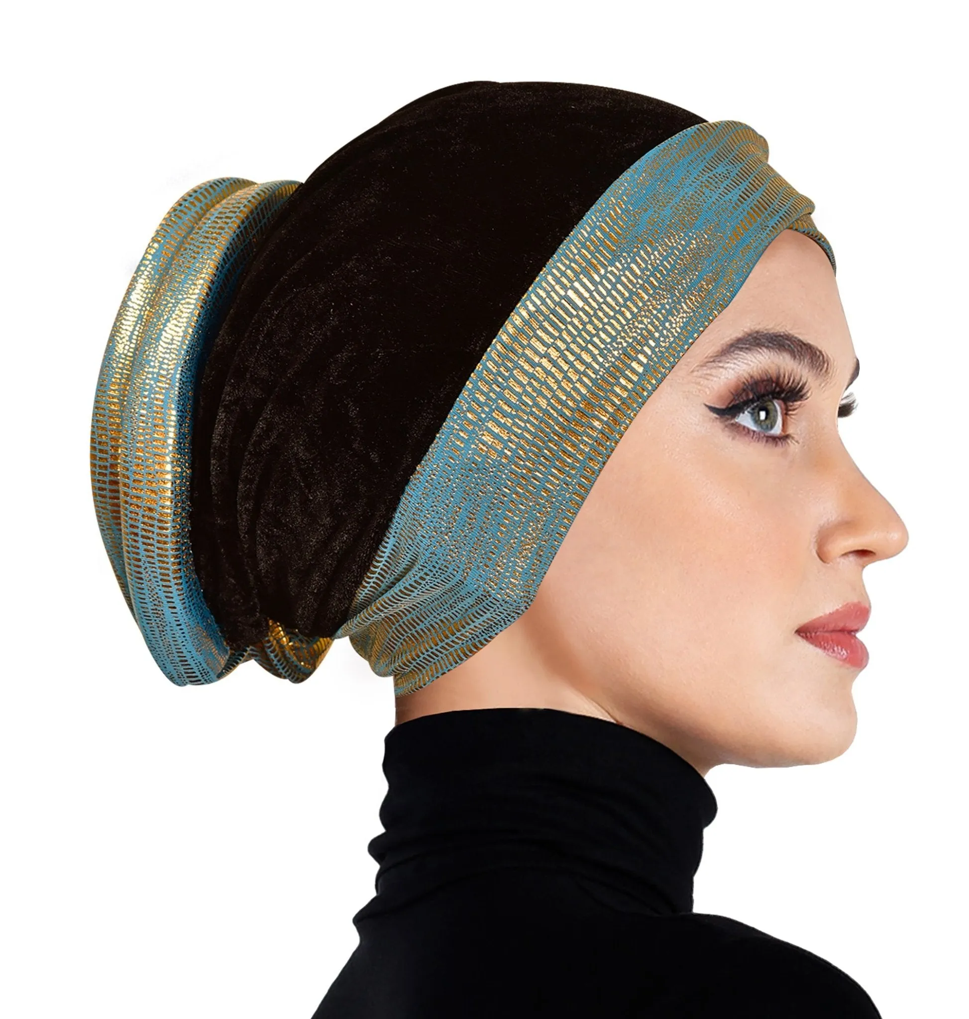 SMALL SIZE Wholesale Set of 6  Venetian Turban Hijab Caps