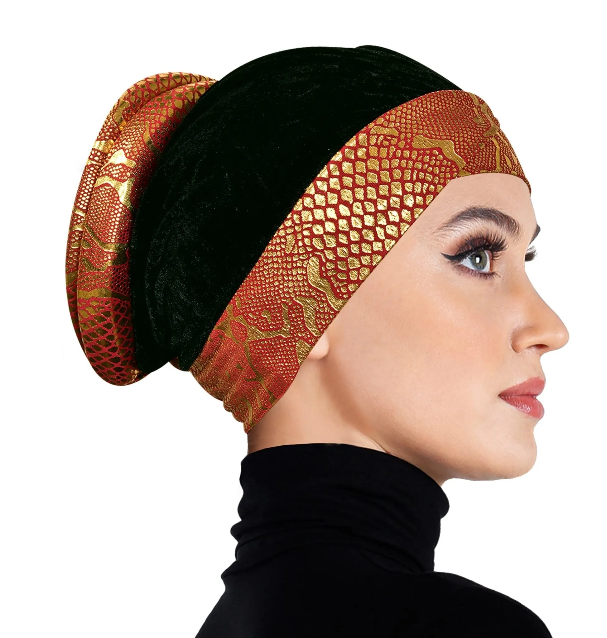 SMALL SIZE Wholesale Set of 6  Venetian Turban Hijab Caps