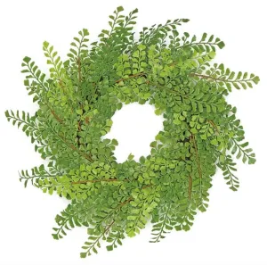 Soft Touch Maidenhair Wreath - 18"