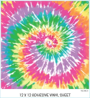 Tie Dye 3 Printed Vinyl Sheet