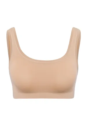 Touch Feeling Crop Top | Beige 71810-274