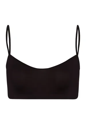 Touch Feeling Spaghetti Crop Top | Black 71824-199