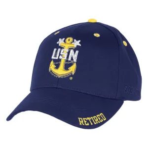 US Navy Hat Retired Master Chief Twill - Officially Licensed