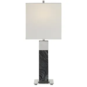 Uttermost Pilaster Black Marble Table Lamp