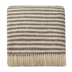 Visby Wool Blanket [Brown/Cream]